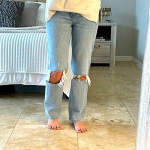 Abercrombie 90s ultra high rise straight jeans sz 27short